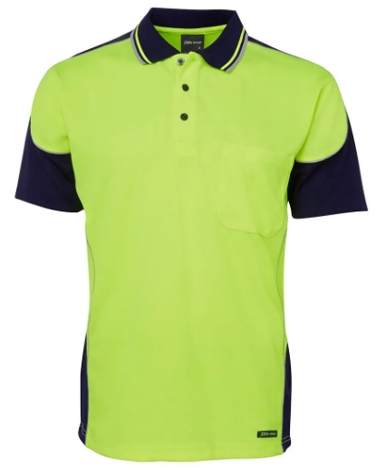 Picture of JB's Wear, HV S/S Contrast Piping Polo